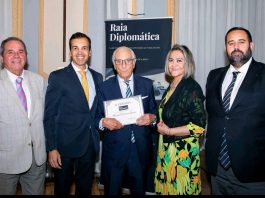 Prémios Raia Diplomática distingue o presidente do Fórum dos Portugueses em Espanha, Manuel Pereira Ramos