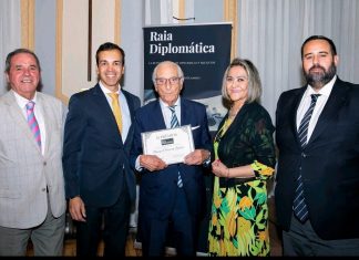 Prémios Raia Diplomática distingue o presidente do Fórum dos Portugueses em Espanha, Manuel Pereira Ramos